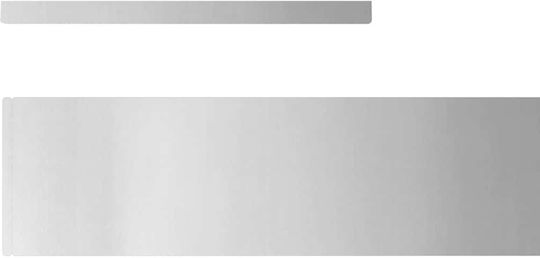 vidaXL Metallgartenbordüre in Silber Farbe 15cm x 4.5m
