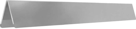 vidaXL Metallgartenbordüre in Silber Farbe 10cm x 4.5m