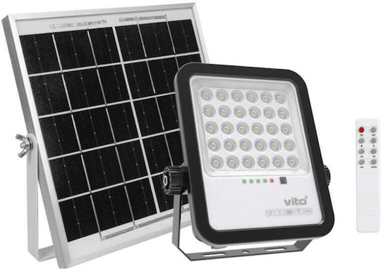 Vito Rezistent la apă Solar Proiector LED 250W Alb Rece 6000K cu Telecomandă IP65