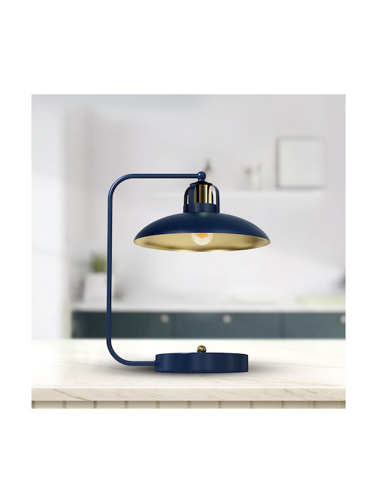 Eko Light Lustră Decorativă cu Soclu pentru Bec E27 Albastru