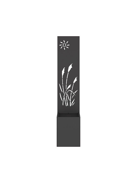 vidaXL Topf Metallisch Black 32x140cm.