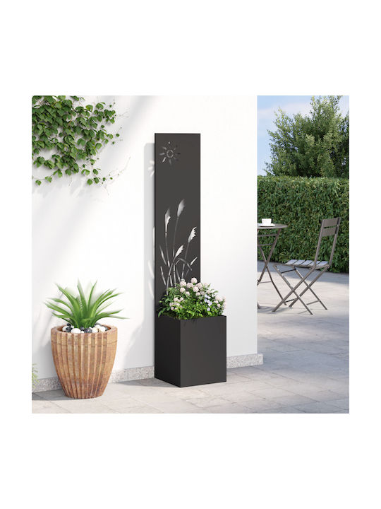 vidaXL Topf Metallisch Black 32x140cm.