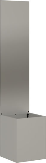 vidaXL Topf Metallisch Sk Rusty 32x140cm.
