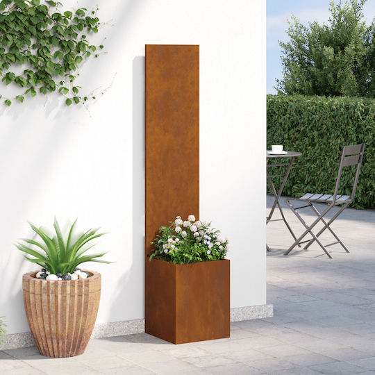 vidaXL Topf Metallisch Sk Rusty 32x140cm.