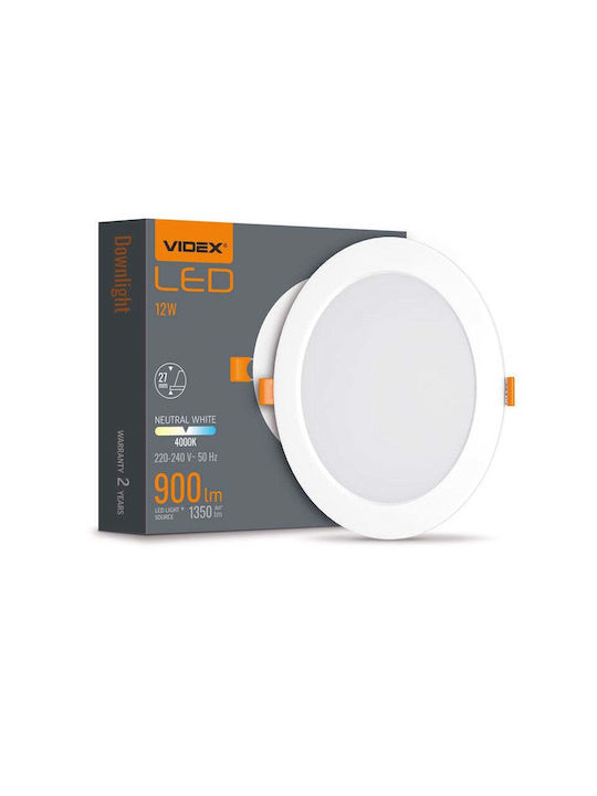 Videx Вграден Спот с Патрон Вграден LED 1бр Videx Вграден Спот с Патрон Вграден LED 1бр