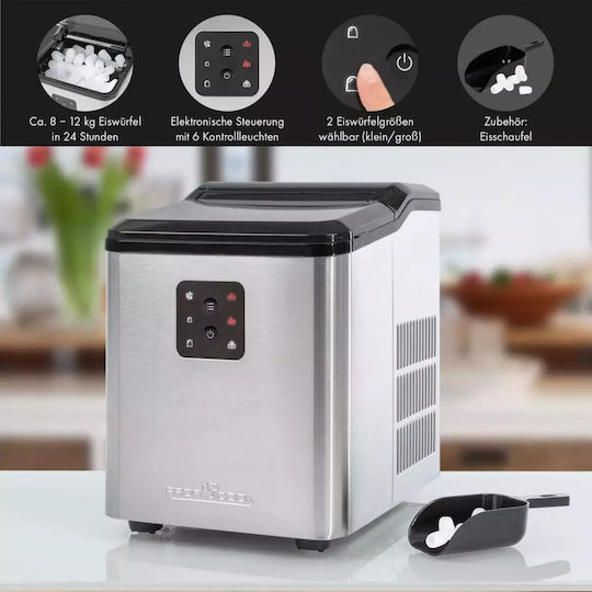 Profi Cook PC-EWB 1253 Ice Machine with Ice Crusher Mode and Daily Production 8kg 501253