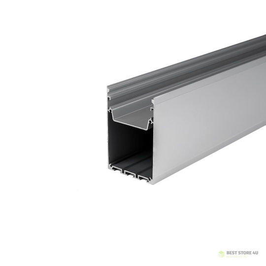 V-TAC În aer liber Profil din Aluminiu pentru Bandă LED cu Opal Acoperire 200x5x7.5cm.