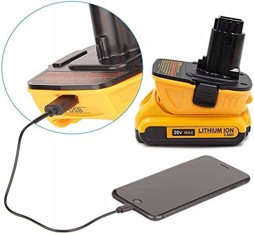 Rosfix Adapter Dewalt Dc9096 Dewalt Battery Dca1820 Yellow Black