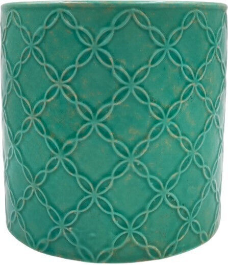 Ghiveci Ceramică Turcoaz 14x14x13εκ.