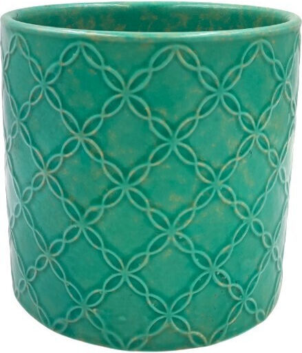 Ghiveci Ceramică Turcoaz 14x14x13εκ.