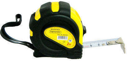 Topmaster Ρολό 2m x 16mm Μαγνητικό Μετροταινία με Αυτόματη Επαναφορά και Μαγνήτη 16mm x 2m