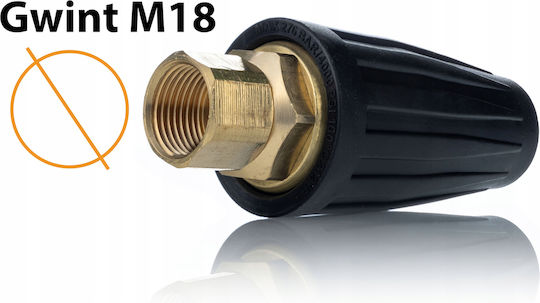 Rotary Turbo Nozzle Karcher Hd Hds Pressure Washer 030 276 Bar Ceramic Insert M18x1.5 Thread
