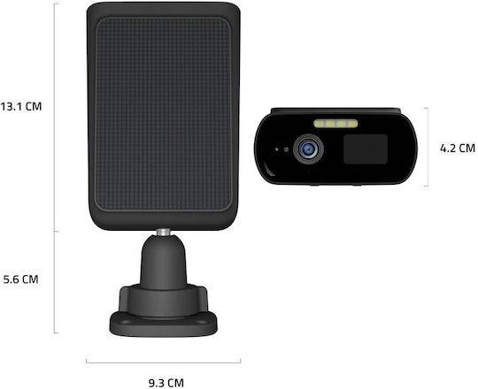 Hombli IP Κάμερα Παρακολούθησης Full HD+ 4MP Αδιάβροχη Μπαταρίας με Φακό 4mm