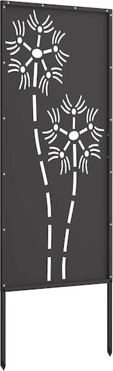 Vidaxl Decorative Garden Panel Black 50 x 140 cm