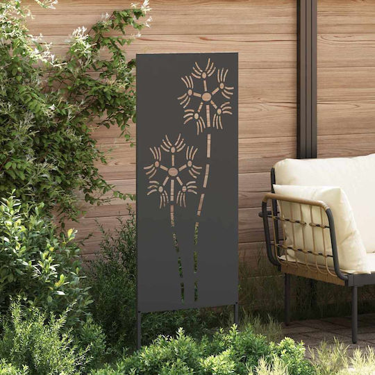 Vidaxl Decorative Garden Panel Black 50 x 140 cm