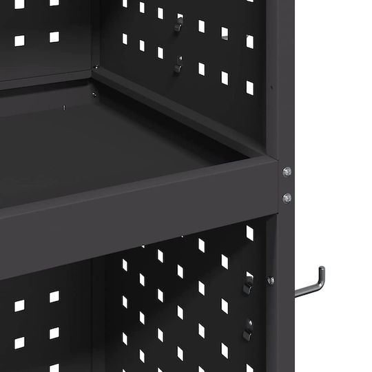 vidaXL Metallisch Werkzeugkiste B65xT35xH111cm