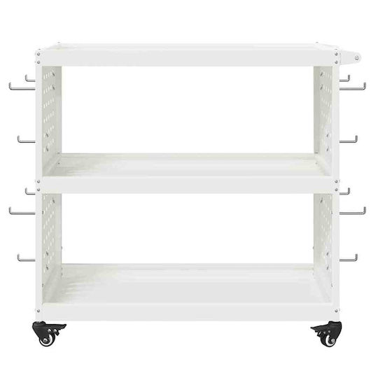 vidaXL Metallisch Werkzeugkiste B75xT35xH73cm