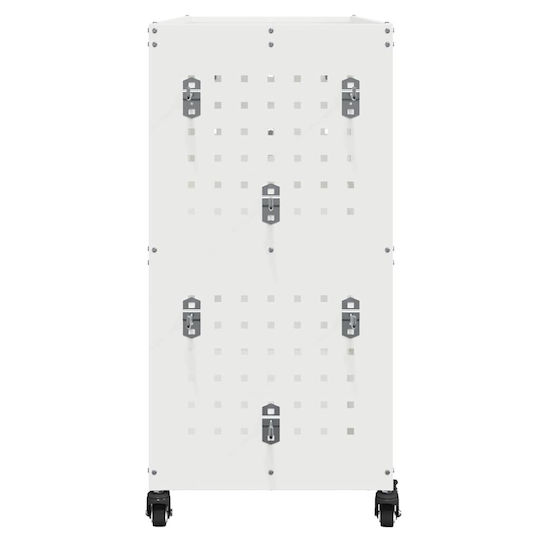 vidaXL Metallisch Werkzeugkiste B75xT35xH73cm