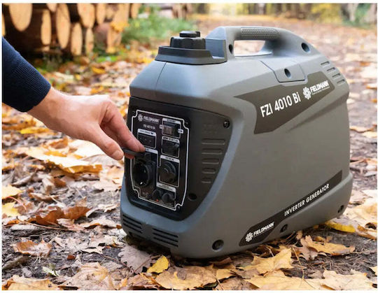 Fieldmann FZI 4010-Bi Leise Generators Inverter Benzin mit maximaler Leistung 1.25kVA