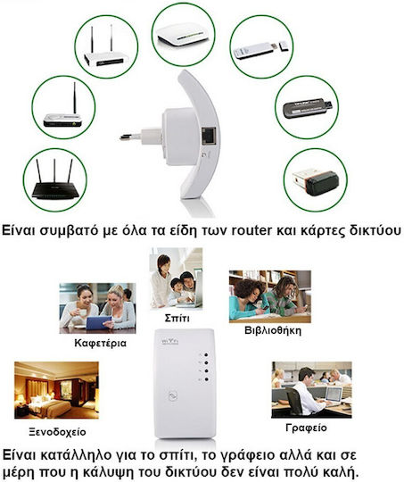 Factory WiFi Extender Einzelband (2,4 GHz) 300Mbps