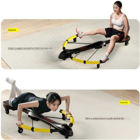 Arvada Dragonfly Fit Ld/tf-01 Echipament Fitness – Echipament Versatil Complet Pentru Antrenamentul Forței Abdomenului și Nucleului Ideal Pentru Acasă Sală Birou Galben