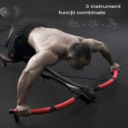 Dragonfly Arvadafit Ld/tf-01 Echipament Fitness – Echipament Versatil Complet pentru Antrenamente de Forță a Abdomenului și Nucleului Ideal pentru Acasă Birou Roșu