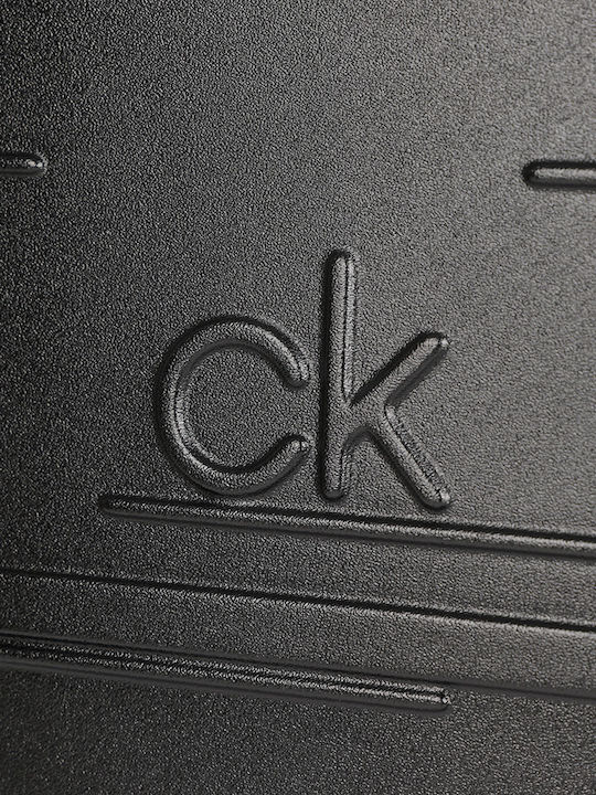 Calvin Klein New Light Μεσαία Βαλίτσα Ταξιδίου Σκληρή Μαυρο με 4 Ρόδες