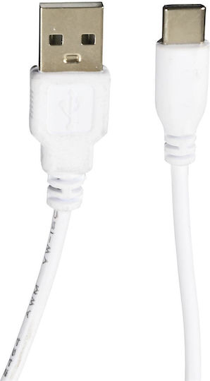 The Home Deco Factory Wood Table Lamp LED with White Shade and Base