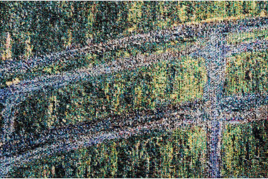 Signare Woven Tapestry Wall Hanging 68x73cm – Claude Monet Japanese Bridge