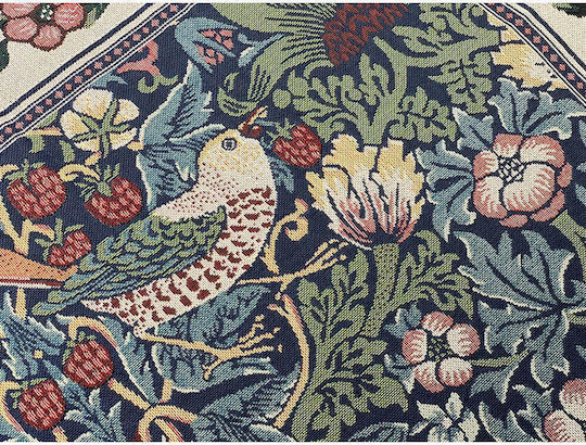 Signare Ταπισερί Τοίχου 109x139cm – William Morris Strawberry Thief Blue