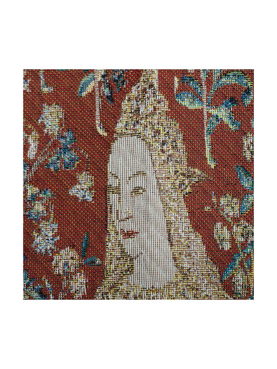 Гоблен за стена Signare 85x120см – Дамата и Еднорога, Сетивото за допир