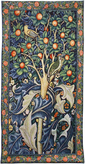 Signare Tapestry Wall Hanging 69x139cm – William Morris Woodpecker In A Fruit Tree