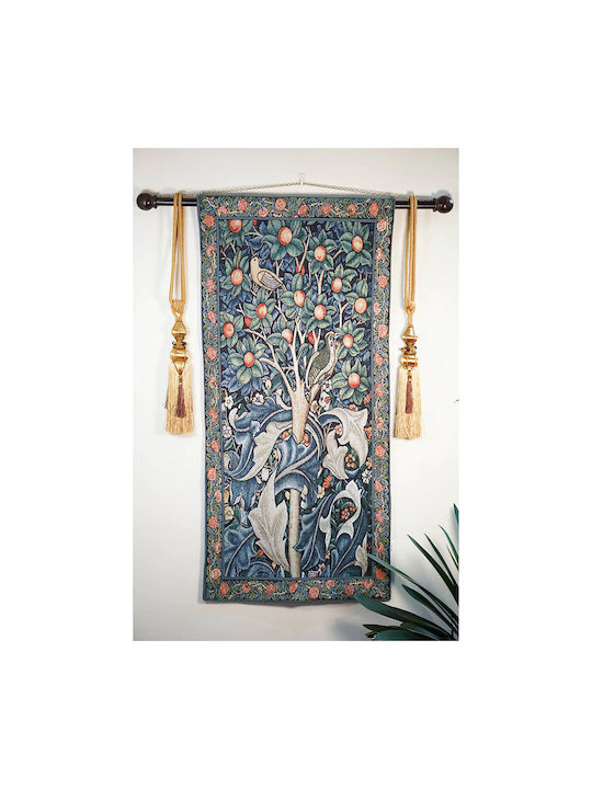 Signare Wandteppich 69x139cm – William Morris Specht in einem Obstbaum