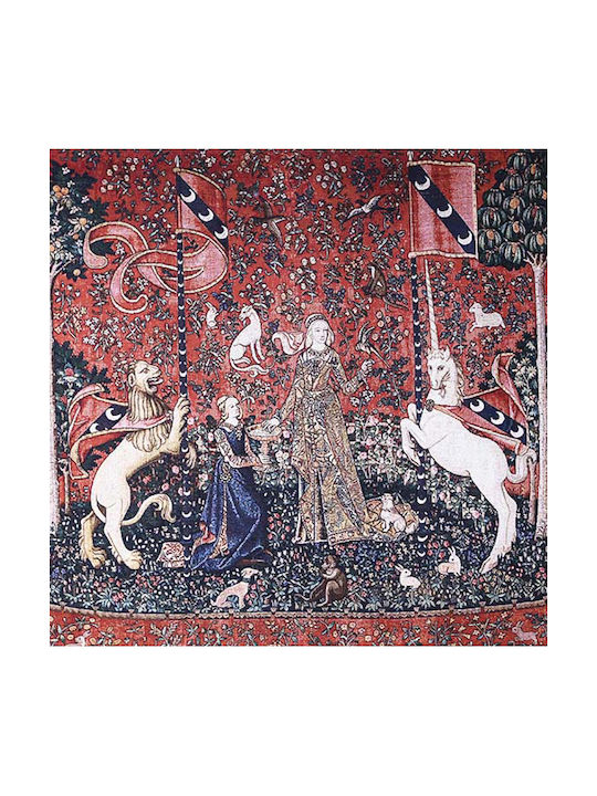 Signare Wandteppich 140x104cm – Dame mit Einhorn Geschmackssinn