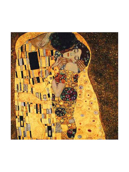 Signare Wandteppich 90x138cm – Gustav Klimt Kuss