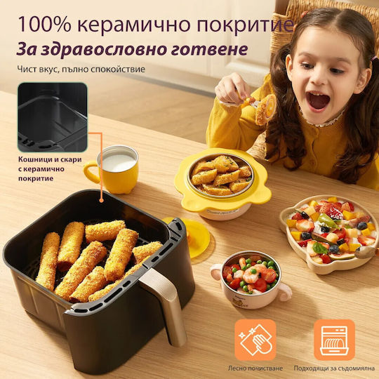 Cosori Turbo Tower Pro Heißluftfritteuse mit Wi-Fi 10,8 l Schwarz