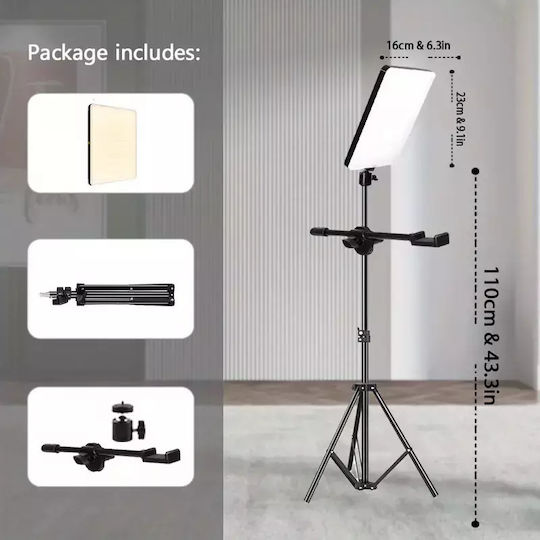 Photography Lighting Set Adjustable Studio Light Tripod Stand & Mobile Holder Remote Control Hyh-165