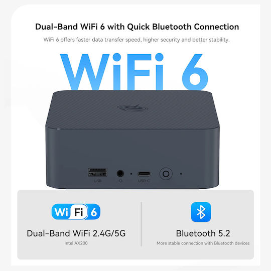 Beelink EQi12 Mini PC (Core i5-1235U/16GB DDR4/500GB SSD/W11 Pro)