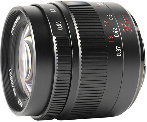 7artisans Crop Camera Lens 35mm f/0.95 Photoelectric Fixed for Sony E Mount Black
