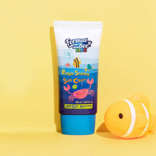 Formal Bee Kids Propolis Soothing SPF+50 Waterproof Kids Sunscreen Emulsion for Face & Body 50ml