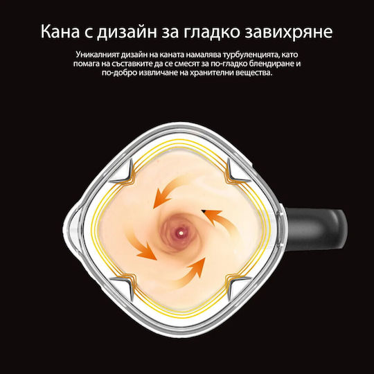 Jimmy B53 Блендер с Пластмасова Каната 1,5 л 1000W Сив