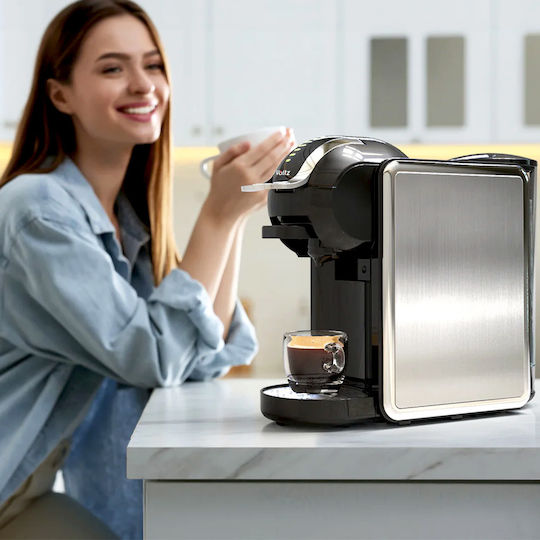 Voltz Καφετιέρα για Κάψουλες Nespresso Πίεσης 19bar Γκρι