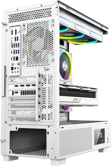 ProGaming Kian Gaming Middle Tower Carcasă Calculator cu Fereastră Laterală și Iluminare ARGB Alb