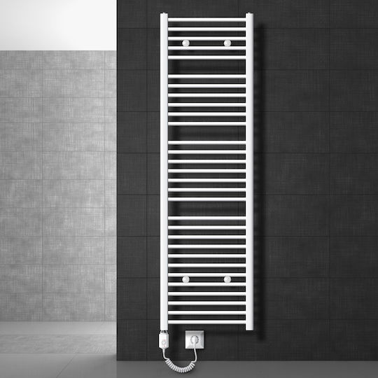 LuxeBath Електрическа закачалка за кърпи 1200W 180x50см Бяла