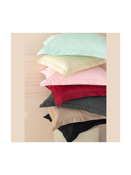 Palamaiki Luxe Sateen Pillowcase Set Oxford Coal 50x75cm.