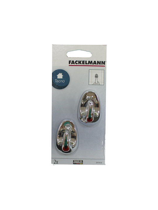 Fackelmann Haken Badezimmer Einzeln ​5x5cm Silber