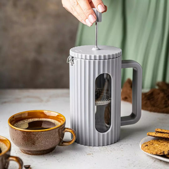 Klausberg Filterkaffeemaschine Handbetrieb Kunststoff Grau 1lt