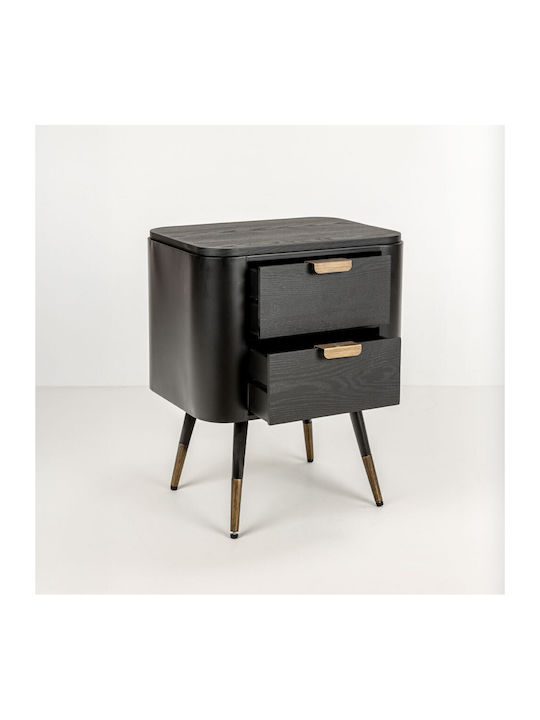 Nachttisch Colombo Schwarz 50x39x63cm
