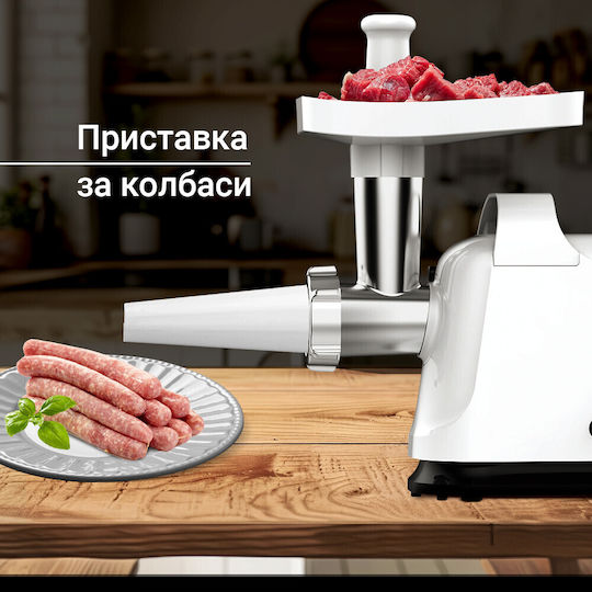 Rosberg Mașină de măcinat carne 800W Albă