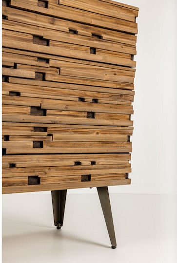 Coast Wooden Chest of Drawers with 3 Drawers Natural 90x37x79cm